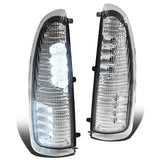 00-07 Ford Super Duty Towing Mirror Side Lights Chrome White LED