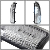 00-07 Ford Super Duty Towing Mirror Side Lights Chrome White LED
