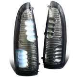 00-07 Ford F-250 F-350 Towing Mirror Side Lights - Smoke White LED