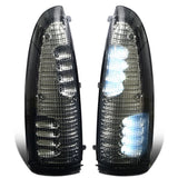 00-07 Ford F-250 F-350 Towing Mirror Side Lights - Smoke White LED