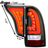 2005-2015 Toyota Tacoma Smoke Lens Chrome Housing LED Tail Lights