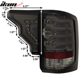2014-2019 GMC Sierra S Style Smoke Lens LED Tail Lights Lamps 4PC