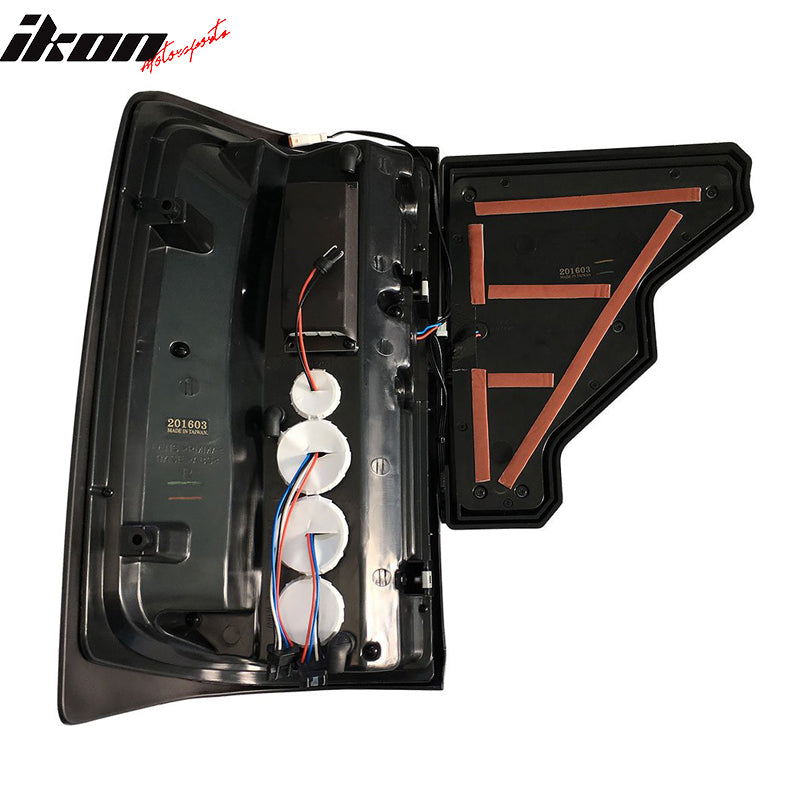 2014-2019 GMC Sierra Smoke Lens Black Housing LED Tail Light