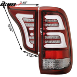1999-2016 Ford F250 F350 F450 F550 Clear Lens Red Housing Tail Light
