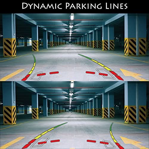 Master Tailgaters 10.5" Rear View Mirror with 4.3" LCD Screen + Dynamic Parking Lines | Rearview Universal Fit Mount | Auto Adjusting Brightness LCD | Anti Glare | Full Original Mirror Replacement