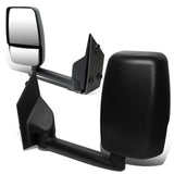 03-18 Chevy Express GMC Savana Manual Side Mirror Pair Black