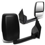 03-18 Chevy Express GMC Savana Manual Side Mirror Pair Black