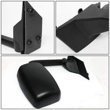 03-18 Chevy Express GMC Savana Manual Side Mirror Pair Black