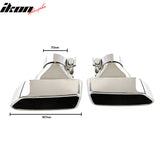 Universal Exhaust Muffler Pipe Tips Chrome Stainless Steel Pair 2PC