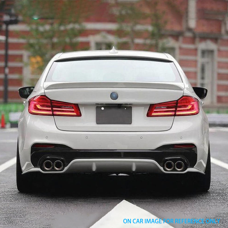 2017-2020 BMW 5 Series G30 M5 Style Stainless Steel Quad Exhaust Black