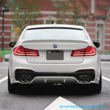 2017-2020 BMW 5 Series G30 M5 Style Stainless Steel Quad Exhaust Black