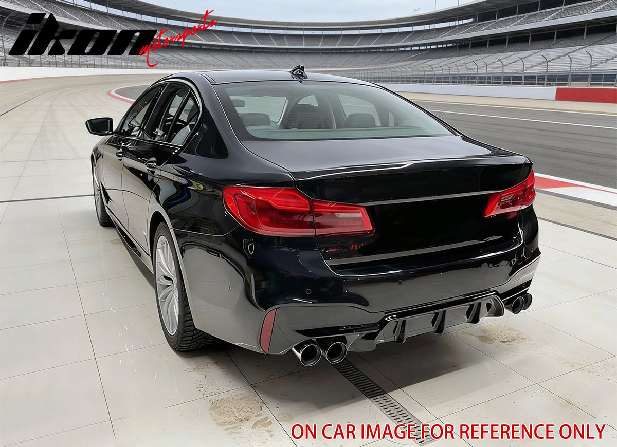 2017-2020 BMW G30 5 Series MP Style Rear Diffuser+ Black Quad Exhaust