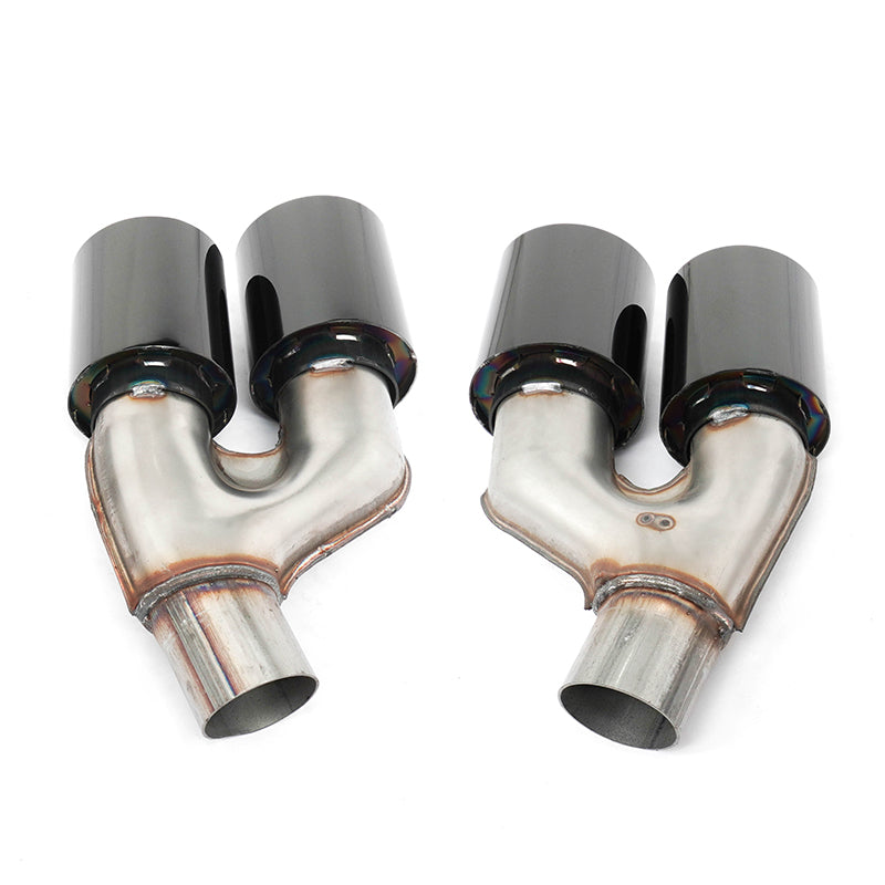 2021-2023 BMW 5 Series G30 M5 Style Stainless Steel Quad Exhaust Black