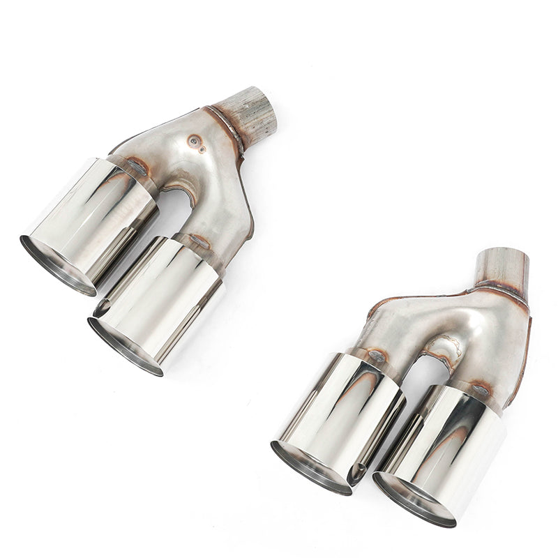 2021-2023 BMW 5Series G30 M5 Style Stainless Steel Quad Exhaust Silver