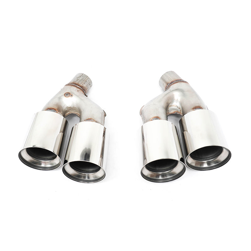 2021-2023 BMW 5Series G30 M5 Style Stainless Steel Quad Exhaust Silver