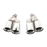 2021-2023 BMW 5Series G30 M5 Style Stainless Steel Quad Exhaust Silver
