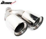 2021-2023 BMW G30 5 Series CS Style Rear Diffuser w/ LED Silver Quad Tips
