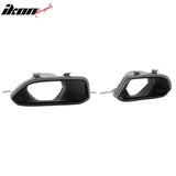 2022-2026 BMW 2-Series G42 M Sport IKON Style Rear Diffuser W/ Aprons Gloss Black PP