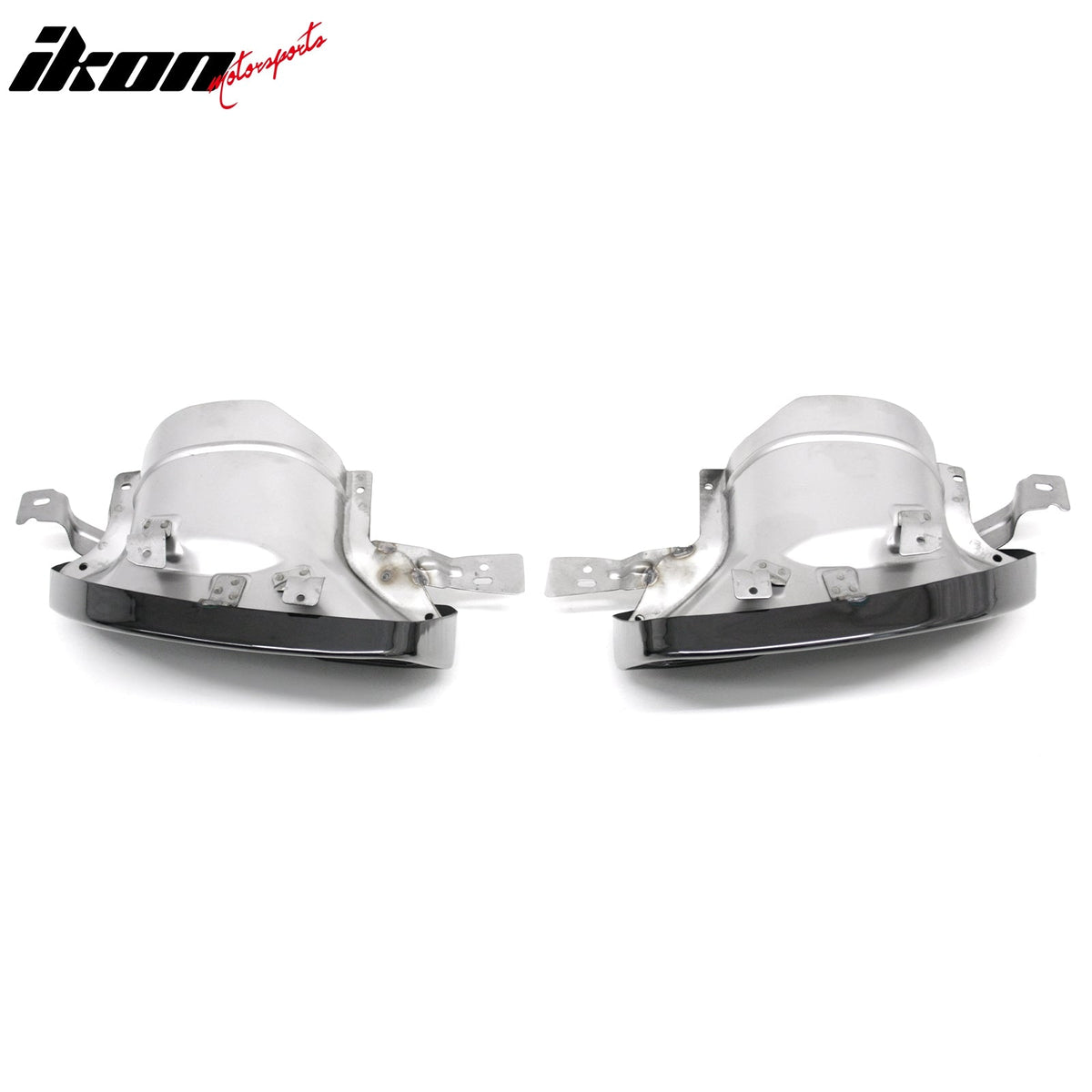 2022-2026 BMW 2-Series G42 M Sport IKON Style Rear Diffuser W/ Aprons Gloss Black PP