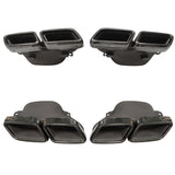 Fits 15-18 Benz GLE GLS SL W213 C-Class Exhaust Tips Black Chrome Pair