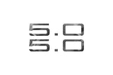 5.0 Emblem Inserts Fits 2024-2027 Ford Mustang