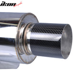 Universal Fitment 4Inch N1 Style Rear Muffler Exhaust Tip Carbon Fiber