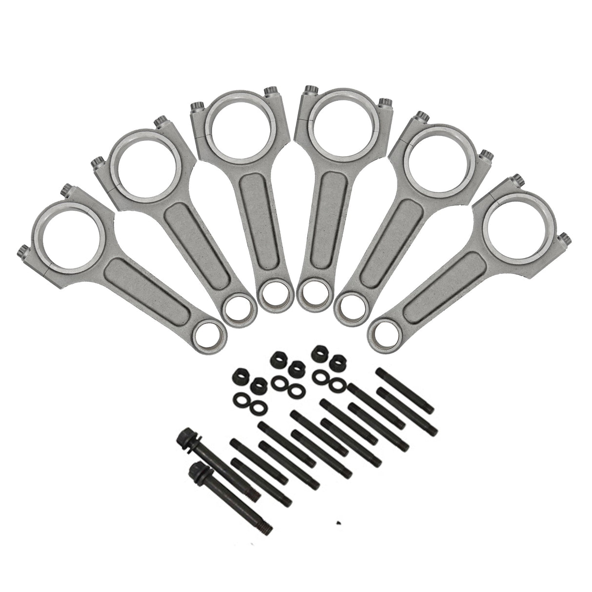 Chevy II 250  INLINE SIX 6" x .927 / 152.4mm x 23.56mm high performance basic connecting rod set + Inline Six Head Stud Set