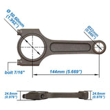 VW 144mm x 22mm High Performance Connecting Rod Set 7/16" bolt (1200hp)