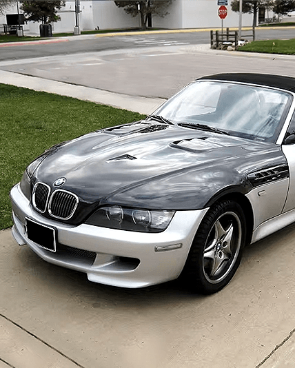 BMW 3 Series Z3 (E36/7 Roadster - E36/8 Coupe) MT Style Carbon Fiber Hood (1996 - 2002) - K2 Industries