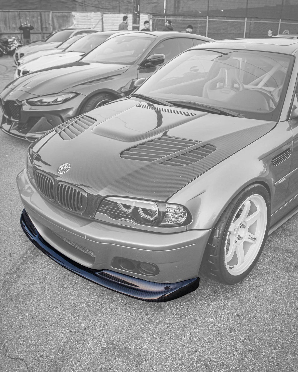 BMW 3 Series E46 M3 AC Style Carbon Fiber Front Lip (2001 - 2006) - K2 Industries