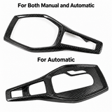 Chevy Camaro 2016-2024 Real Carbon Fiber Gear Shift Chrome Trim Delete Cover