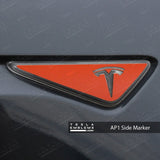 3M Matte Red Tesla AP1 Side Marker Wrap (2pcs)