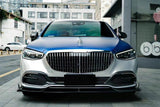2021-UP Mercedes Benz S Maybach W223 4Matic Sedan MSY Style Dry Carbon Fiber Front Lip