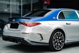 2021-2024 Mercedes Benz S Maybach W223 4Matic Sedan MSY Style Dry Carbon Fiber Trunk Spoiler