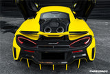 2015-2020 McLaren 600LT-Style Part Carbon Fiber Rear Bumper with Diffuser and Trunk Spoiler and Engine Trunk and Exhaust | Fits 540C, 570S, 570GT