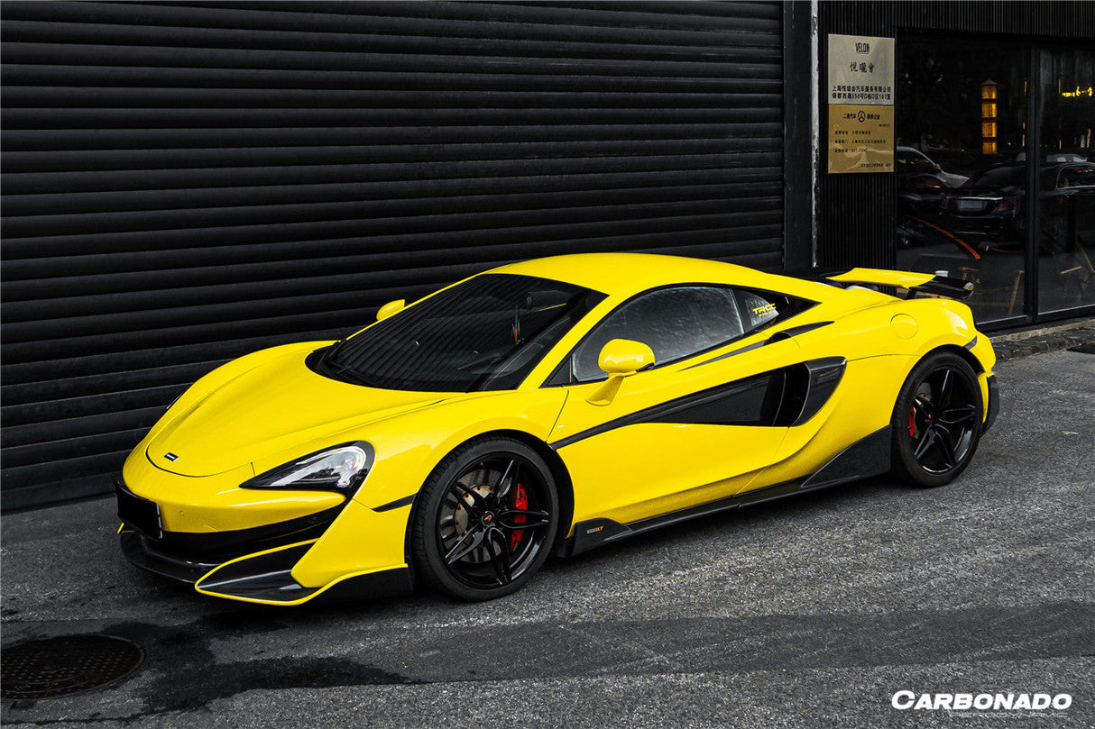 2015-2020 McLaren 540C 570S 600LT-Style Carbon Fiber Front Bumper Lip and Side Splitter