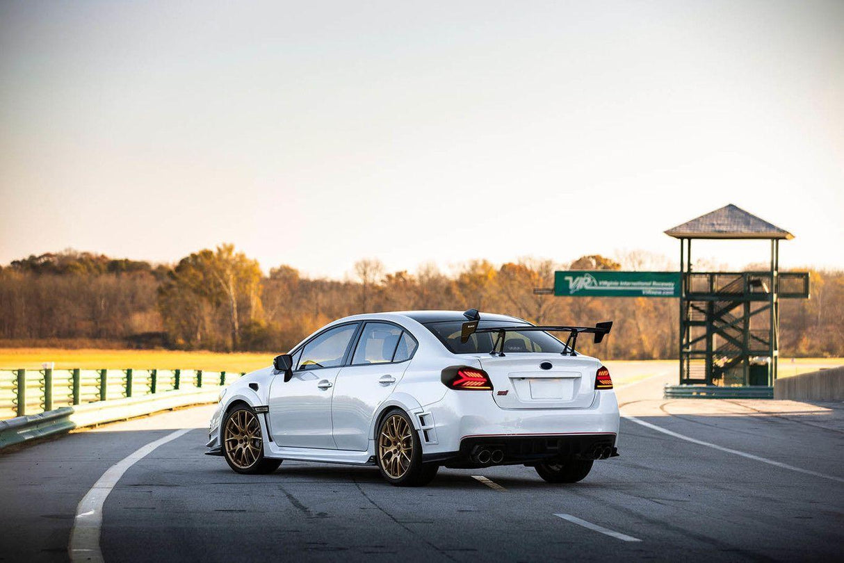 OLM Y-Spec LED Taillights (Smoke Lens  White Optic w/RGB) - 2015-2021 WRX / STI