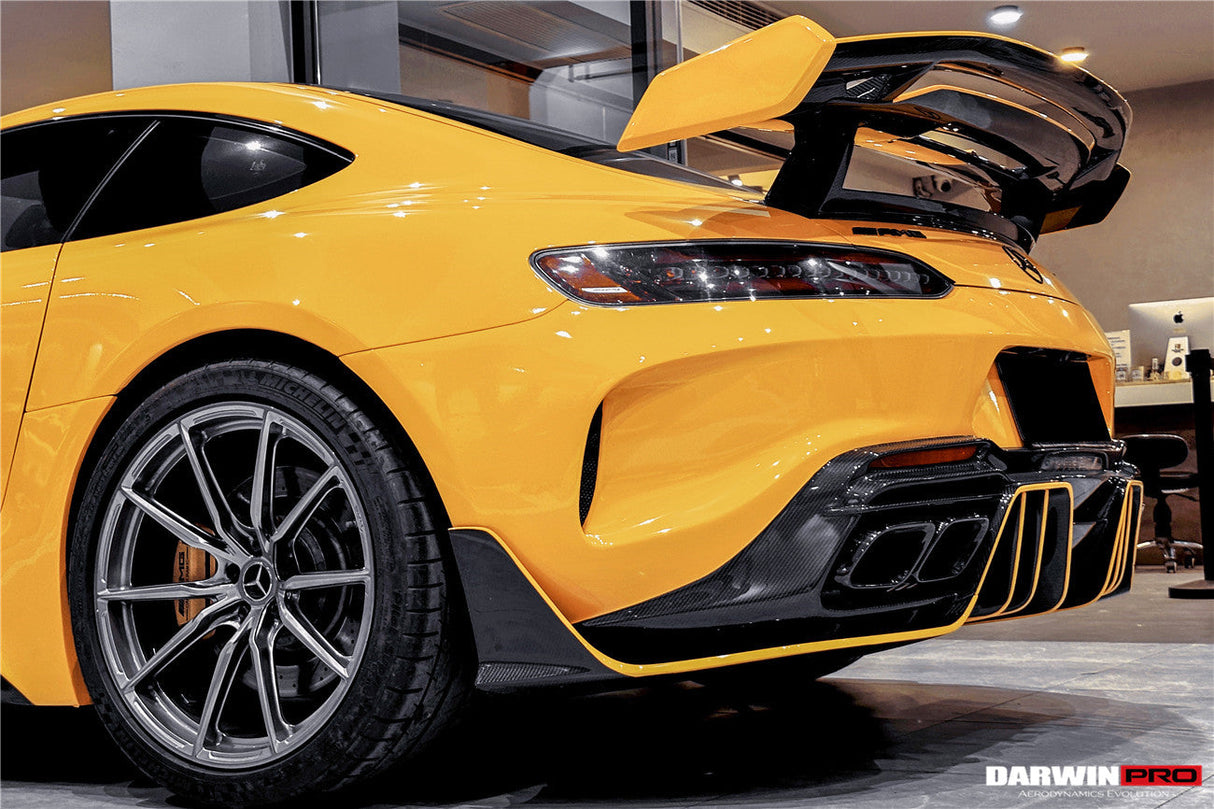2015-2021 Mercedes Benz AMG GT | GTS Partial Carbon Fiber Rear Bumper With Exhaust Tips Darwinpro IMPII Design