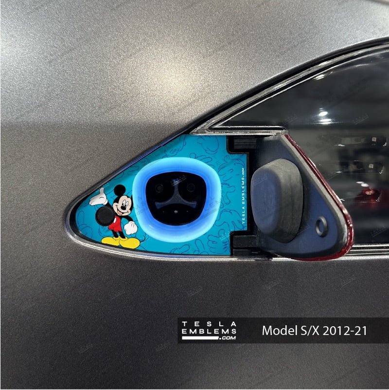 Mickey Mouse Hands Tesla Charge Port Wrap | Model S