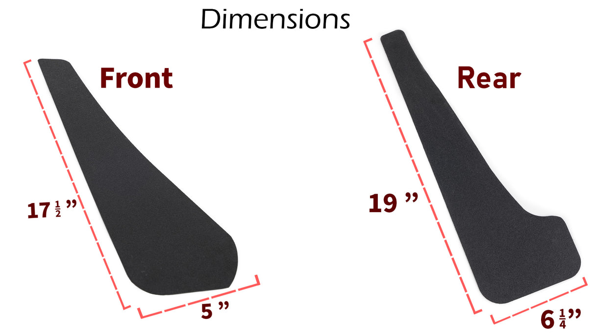 2015-2023 Dodge Challenger SRT Hellcat Mud Flaps Front & Rear - Vicrez