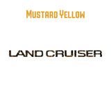 "Land Cruiser" Topographic Rear Tailgate Emblem Overlays - 2024+ Land Cruiser