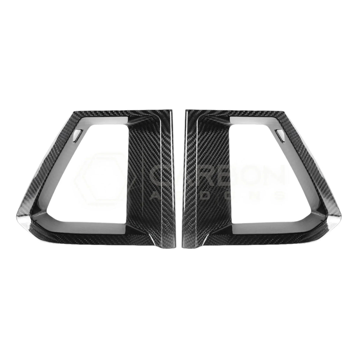 Real Carbon Fiber Upper Grille Trim Covers for 2024+ Ford Mustang Dark Horse