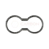 Real Carbon Fiber Cup Holder Trim Cover for 2024+ Ford Mustang