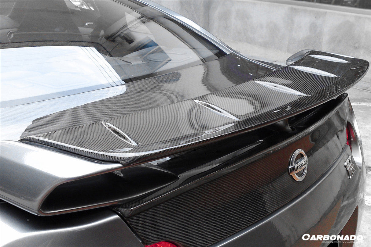 2008-2023 Nissan GTR R35 CBA DBA EBA BSE Style Carbon Fiber Trunk Spoiler Wing Ducktail Patch