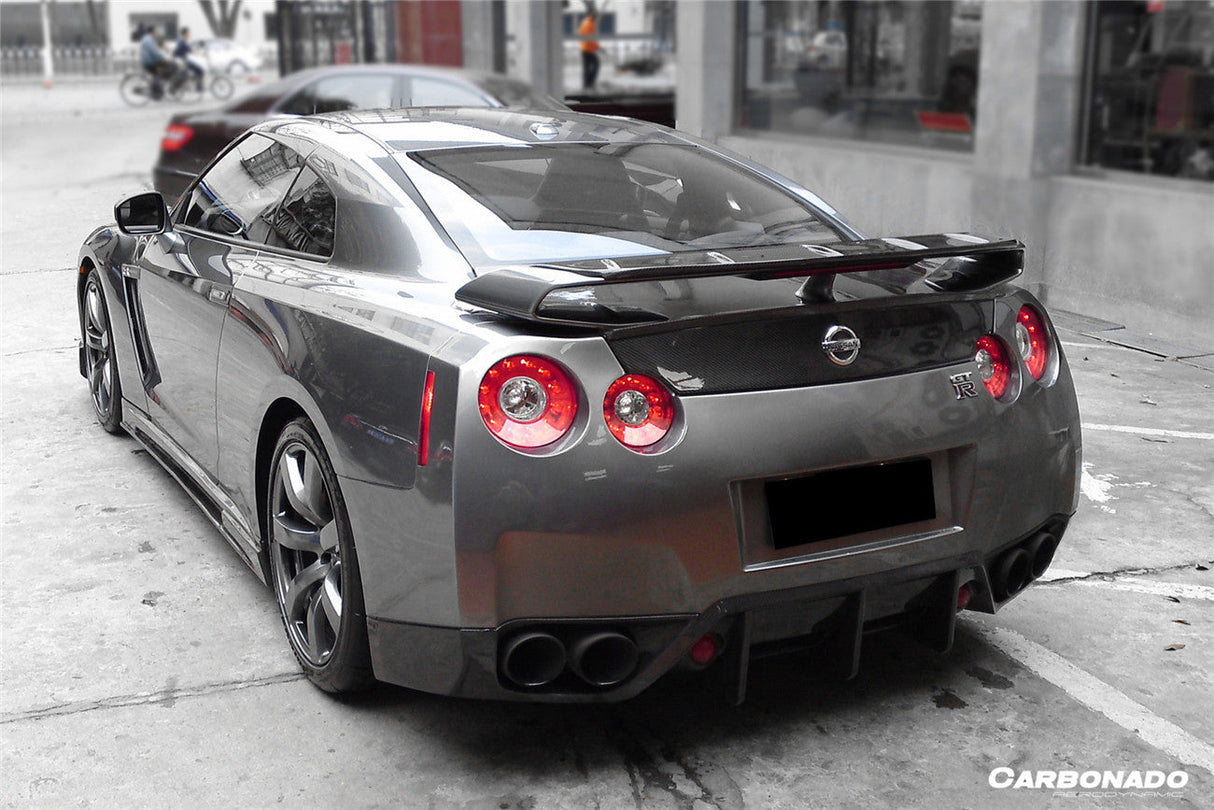 2008-2023 Nissan GTR R35 CBA DBA EBA BSE Style Carbon Fiber Trunk Spoiler Wing Ducktail Patch