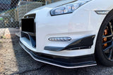 2012-2016 Nissan GTR R35 DBA Mines Style Carbon Fiber Front Canards