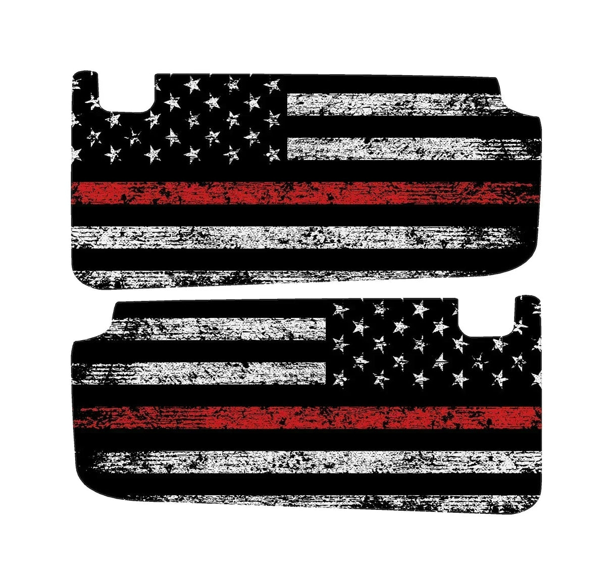 Freedom Series Sun Visor Overlays (Printed Series) - 2018+ Jeep Wrangler JL / Jeep Gladiator JT