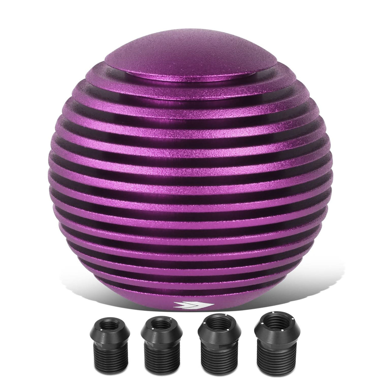 Heatsink Style Ball Shift Knob - 50MM Purple Polyurethane