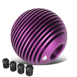 Heatsink Style Ball Shift Knob - 50MM Purple Polyurethane