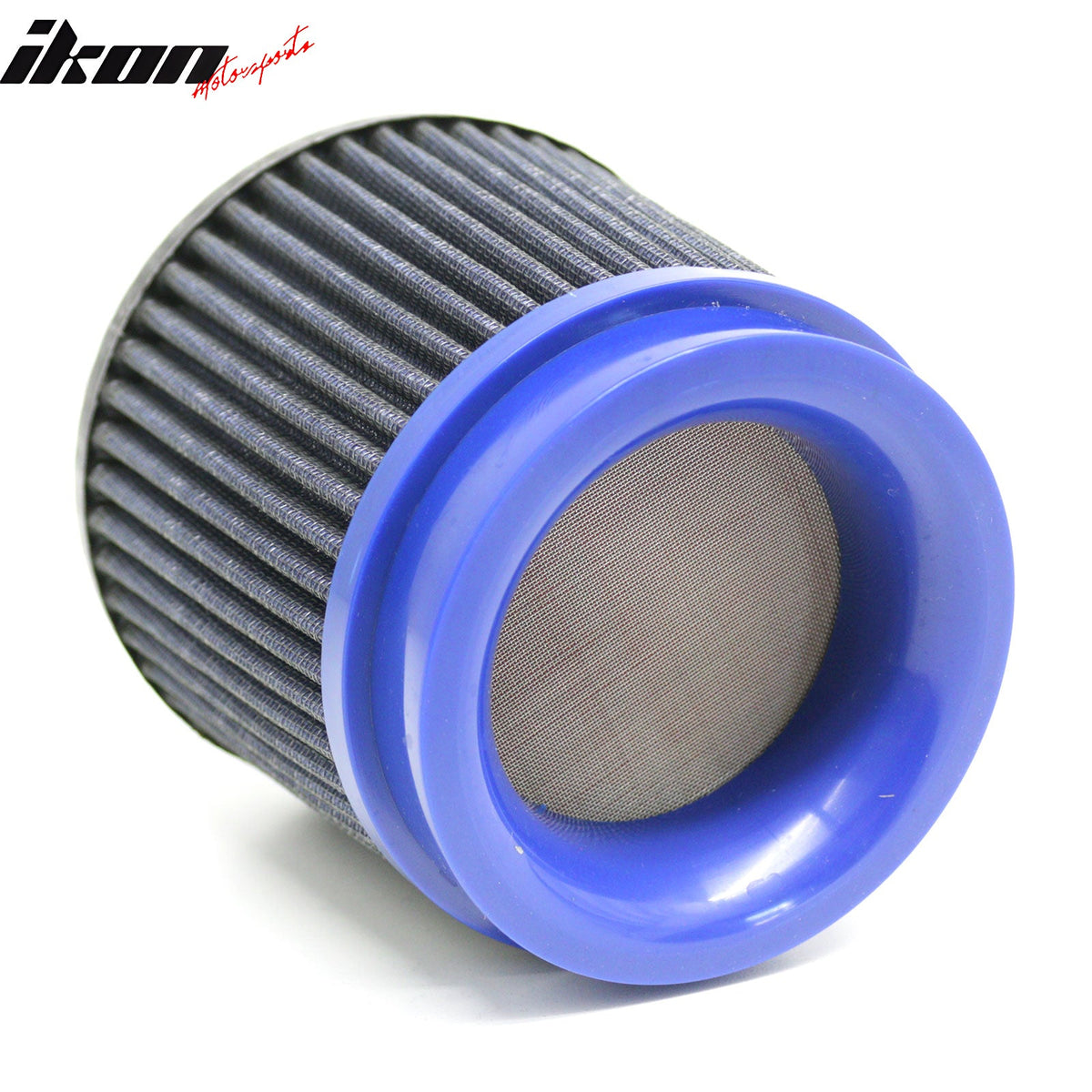 Universal 3" 76mm High Flow Inlet Dry Filter Cold Air Intake Cone Replacement Blue